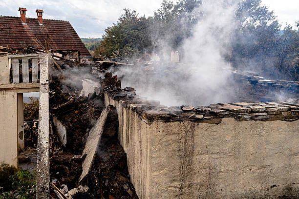 Professional Fire Damage Removal technician working in Hellertown, PA